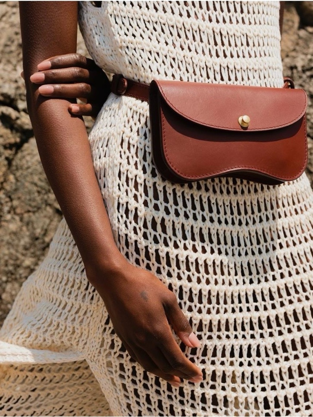 Lindquist Object Faba Bag in Brick Vachetta